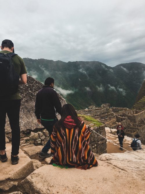 Indianin w Machu Picchu