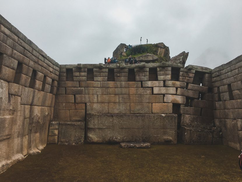 Crooked walls in Machu Picchu