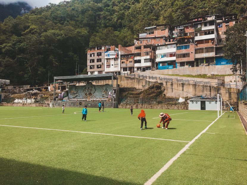 Football pitch in Aguas Calientes