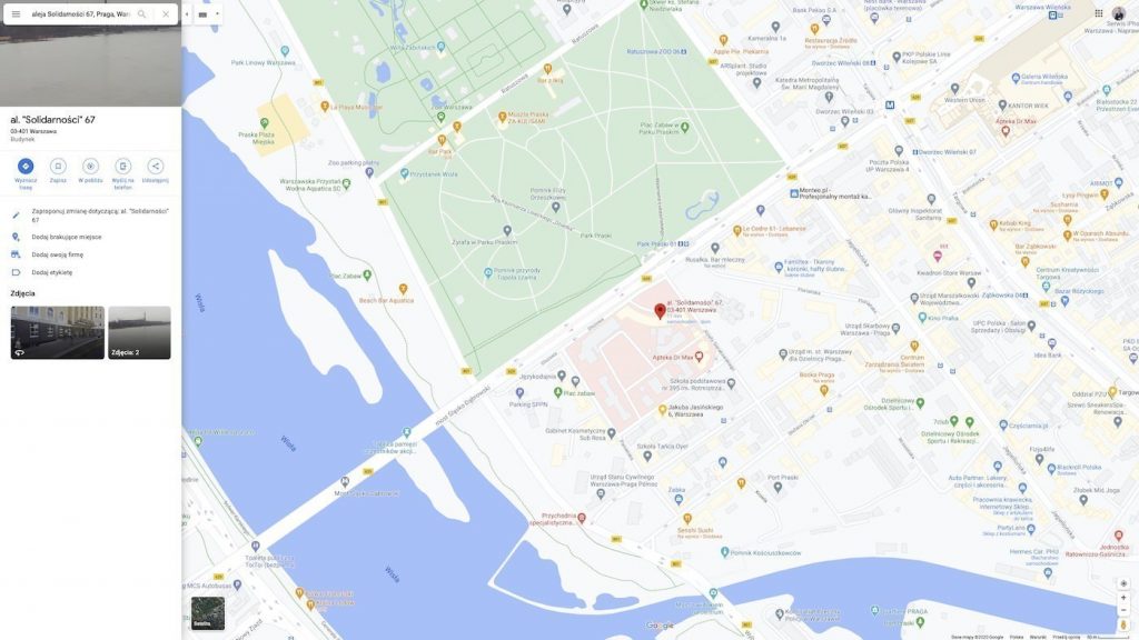 Mapa Google na stronie internetowej