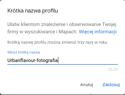 krotka nazwa profilu - Urbanflavour.pl