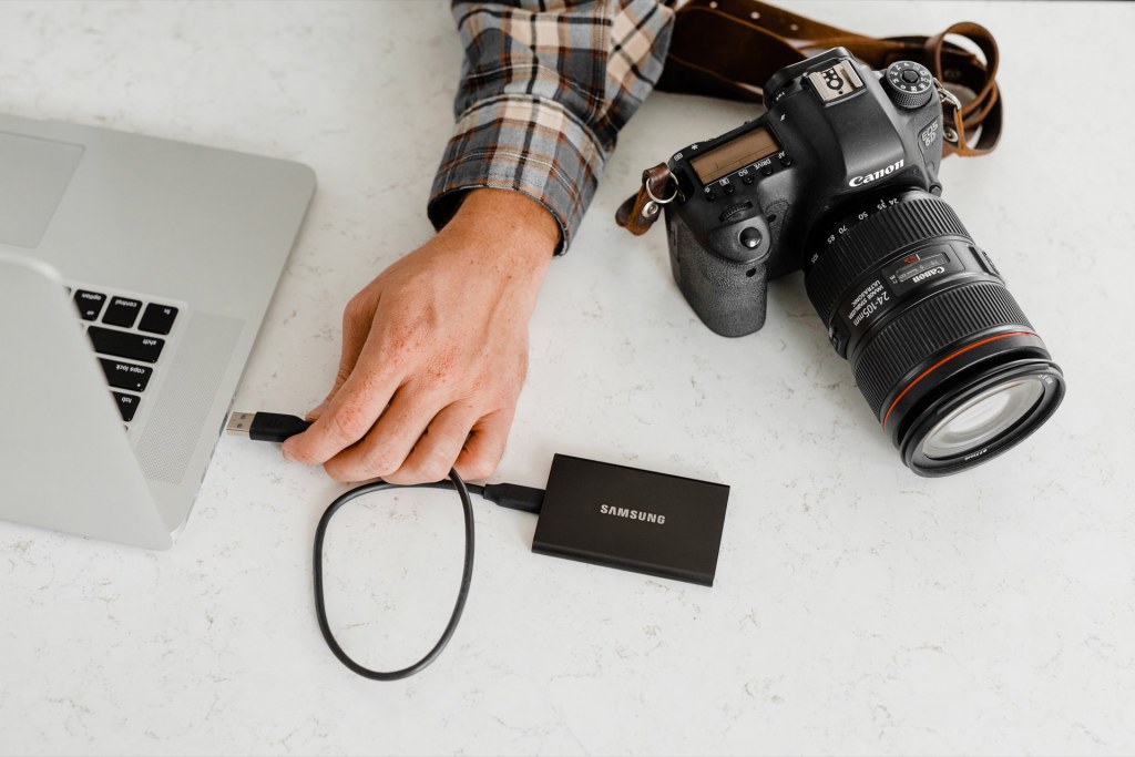 External drive for the photographer