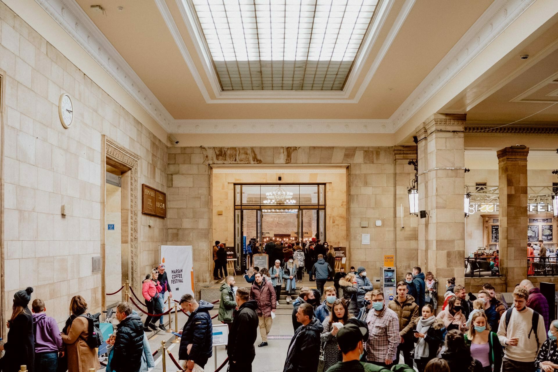 Warsaw Coffee Festival main entrance in the Palace of Culture and Science