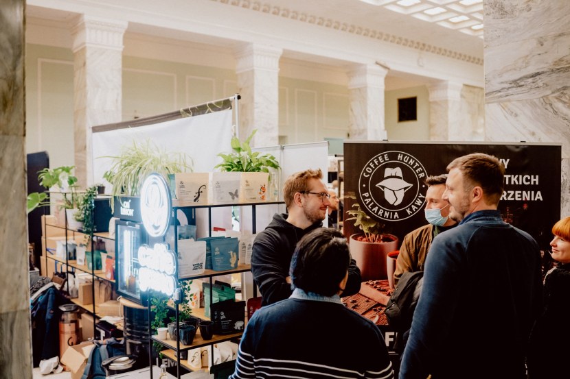 Talks during the coffee fair in Warsaw
