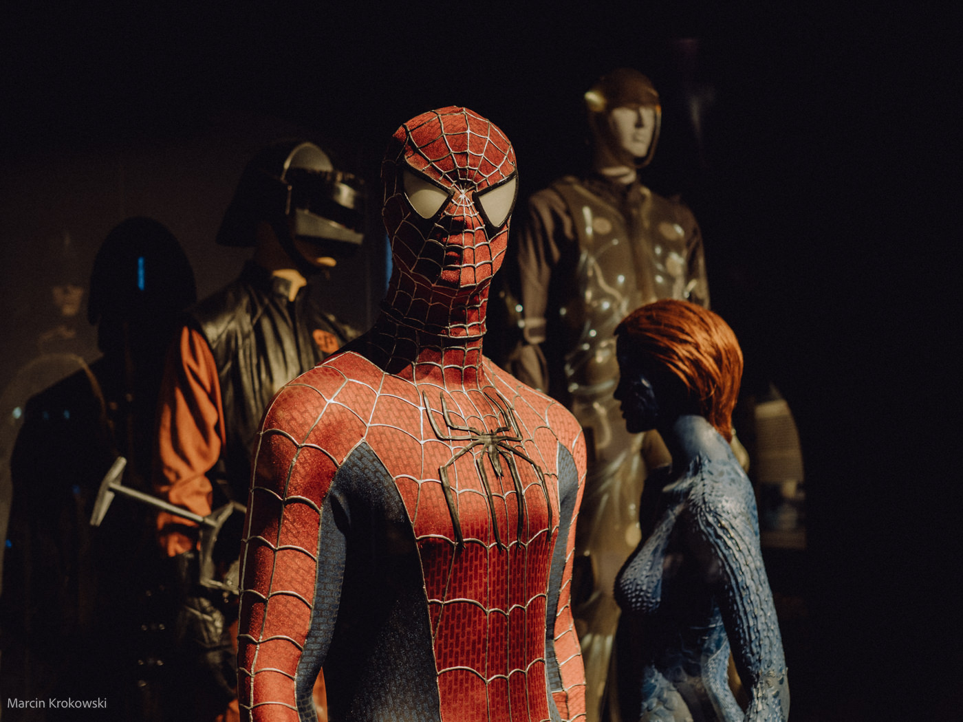 Spiderman wax figure