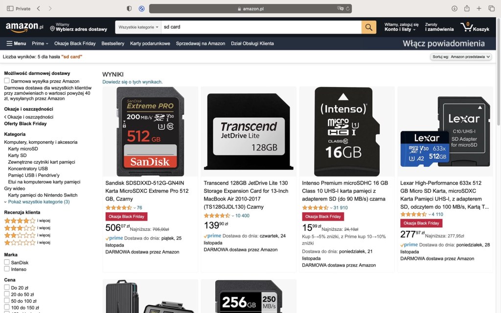 Black Friday 2022 deals for memory cards